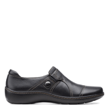 Clarks Shoe Clarks Womens Cora Poppy Slip On Shoes - Black Combi