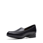 Clarks Shoe Clarks Womens Un Blush Ease Slip On Shoes - Black