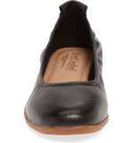 Clarks Shoe Josef Seibel Womens Fenja 01 Ballet Flats - Black Leather