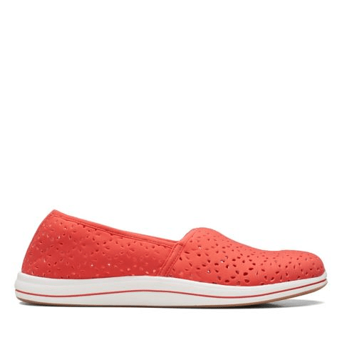 Clarks red hot sale shoes womens