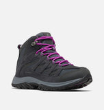 Columbia Boots Columbia Womens Crestwood Mid Waterproof Hikers - Graphite/ Bright Plum
