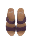 Dansko Sandals Dansko Womens Maddy Wedge Sandals -  Purple