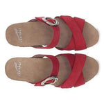 Dansko Sandals Dansko Womens Susie Wedge Sandal -  Red