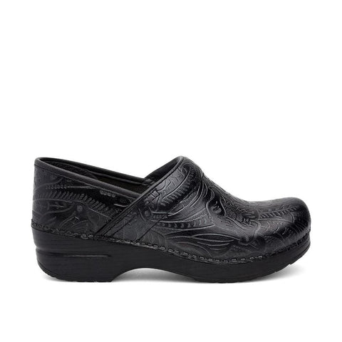 Dansko Shoe Black / 36 EU / 5.5-6 W US / W (Wide) Dansko Womens Professional Clogs (Wide) - Black Tooled