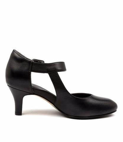 Dansko Shoe Black / 6  US 36 EU / W Ziera Womens High Heel Pump Shoes (Wide)- Black