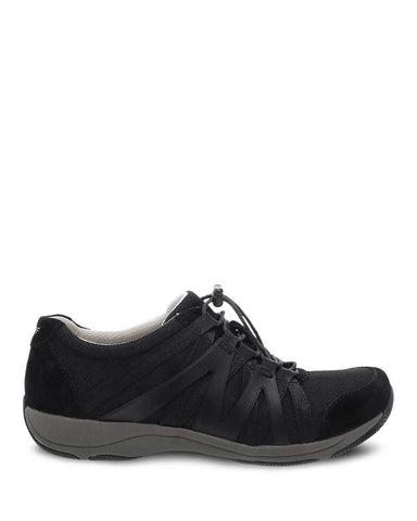 Dansko Shoe Black/Black / 6 US 36 EU / W Dansko Womens Henriette Sneakers (Wide) - Black/Black Suede