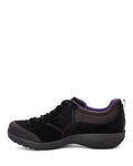 Dansko Shoe Copy of Dansko Womens Paisley Suede Walking Shoes - Black/Black
