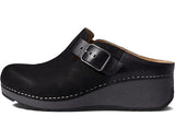 Dansko Shoe Dansko Womens Caia Milled Nubuck Shoes - Black
