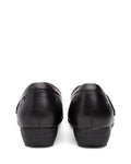 Dansko Shoe Dansko Womens Franny Shoes (Wide) - Black Leather