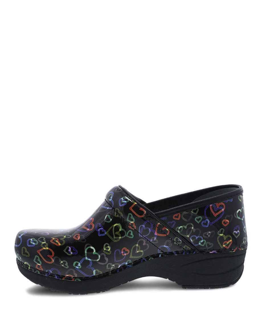 Dansko Womens XP 2.0 Patent Clogs - Floating Hearts – Sole To Soul ...