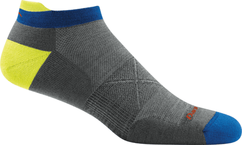 Darn Tough Vermont Socks Gray / L Darn Tough Mens No Show Tab Ultra Light Socks 1024 - Gray