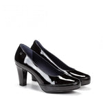 Dorking Shoe Dorking Womens Blesa Gloss Pumps - Negro