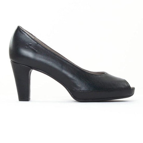 Dorking Shoe Dorking Womens Blesa Peep-Toe Heels - Black
