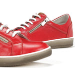 Dorking Shoe Dorking Womens Karen Lace Shoes -Rojo/Camel