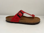Dragonfly Sandals 35 / Regular / Red Dragonfly Gizeh Sandals - Red