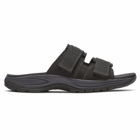Dunham Sandals 7 / 4E / Black Dunham Mens Newport Slide Sandals - Black