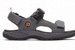 Dunham Sandals 7 / 4E / Grey Dunham Mens Nolan WF Sport Sandals - Grey