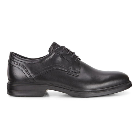 Ecco Shoe Black / 38 EU / M Ecco Mens Lisbon Plain Toe Tie Dress Shoes - Black