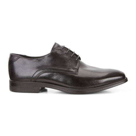 Ecco Shoe Black/Magnet / 38 EU / M Ecco Mens Melbourne Tie Dress Shoes - Black/ Magnet