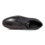 Ecco Shoe Ecco Mens Lisbon Plain Toe Tie Dress Shoes - Black