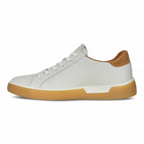 Ecco Shoe Ecco Mens Street Tray Sneakers - White/Cashmere