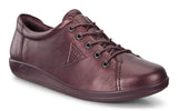 Ecco Shoe Ecco Womens Soft 2.0 Sneakers - Fig Metallic