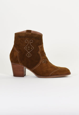 Emilie Karston Shoe Emilie Karston Womens Glossy Cowgirl Boots - Camel
