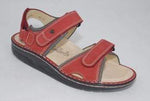 Finn Comfort Sandals Finn Comfort Womens Yuma Sandals - Red/ Street