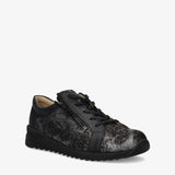 Finn Comfort Shoe Finn Comfort Womens Barretos Sneakers - NeroArgento/ Black