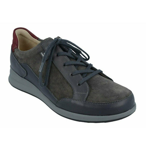 Finn Comfort Shoe Finn Comfort Womens Prato Shoes - Anthracite/Carbon/Bordo