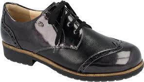 Finn Comfort Shoe Lead/ Nero / 3UK / M Finn Comfort Womens Asiago Shoes - Lead/ Nero