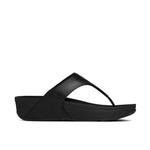Fitflop Sandals Black / 5 US / M (Medium) Fitflop Womens Lulu Leather Toe-Post Sandals - Black