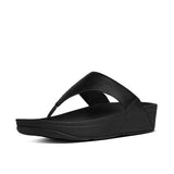 Fitflop Sandals Fitflop Womens Lulu Leather Toe-Post Sandals - Black