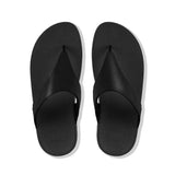 Fitflop Sandals Fitflop Womens Lulu Leather Toe-Post Sandals - Black
