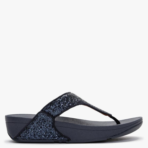 Fitflop Sandals Midnight Navy / 5 US / M Fitflop Womens Lulu Glitter Toe Thongs Sandal - Midnight Navy