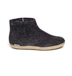 Glerups Slipper charcoal / 35EU / M Glerups Unisex Low Boot Style Slippers (Leather Soles) - Charcoal