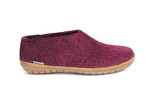 Glerups Slipper Cranberry / 35EU / M Glerups Shoe Style Slippers (Rubber Sole) - Cranberry
