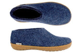 Glerups Slipper Glerups Shoe Style Slippers (Rubber Sole) - Denim Blue