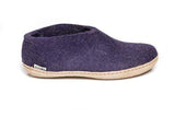 Glerups Slipper purple / 35 / M Glerups Unisex Shoe Style Slippers (Leather Sole) - Purple
