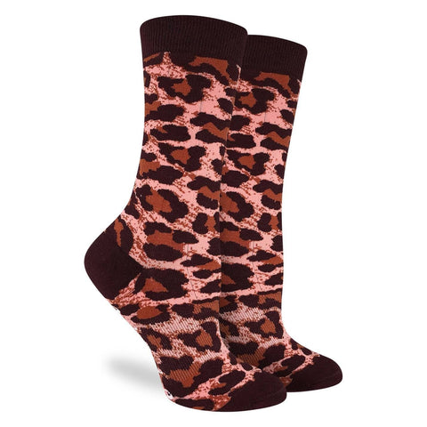 Good Luck Sock Socks Good Luck Sock Cotton Socks - Leopard Print 3353