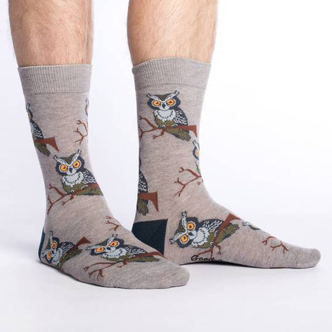 Good Luck Sock Socks Perching Owls / US 5-9 Good Luck Sock Cotton Socks - Perching Owls