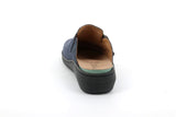 Grunland Sandals Grunland Dafa Leather Slipper - Blu / Blue
