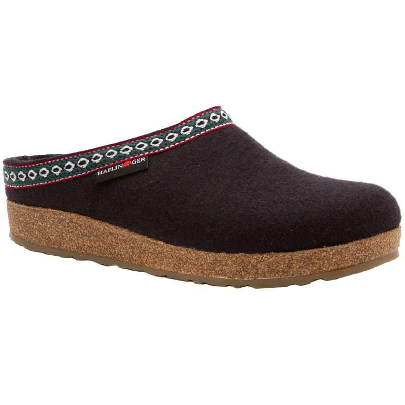 Haflinger Slipper GZ15 Black / 35 / M Haflinger Unisex Grizzly Slippers GZ15 - Black