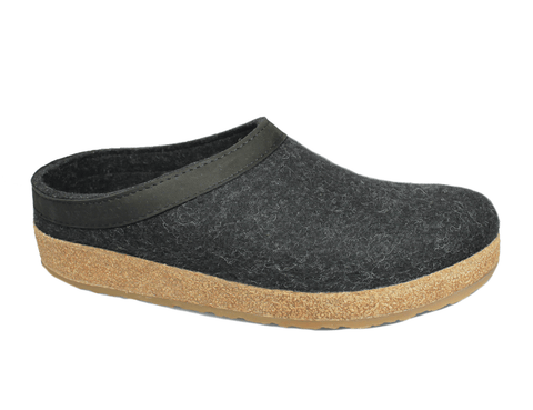 Haflinger Slipper GZL44 Charcoal / 35 / M Haflinger Unisex Grizzly Slippers GZL44 - Charcoal