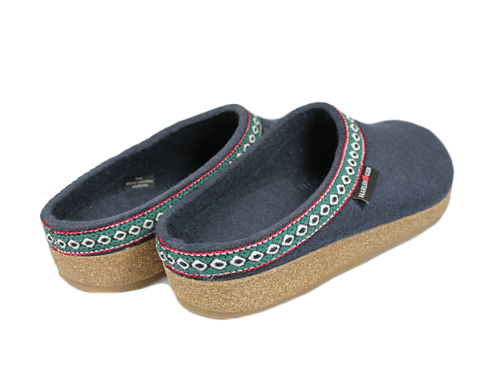 Haflinger Slipper Haflinger Unisex Grizzly Classic Slippers GZ10 - Navy