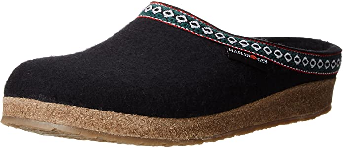 Haflinger Slipper Haflinger Unisex Grizzly Slippers GZ15 - Black