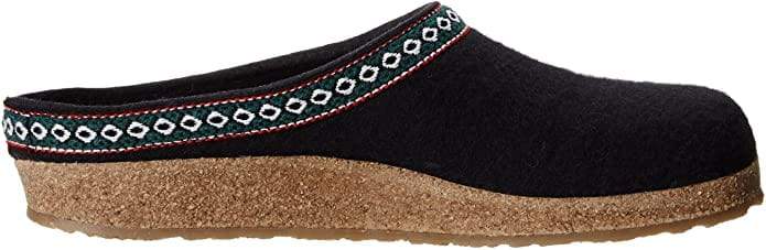 Haflinger Slipper Haflinger Unisex Grizzly Slippers GZ15 - Black
