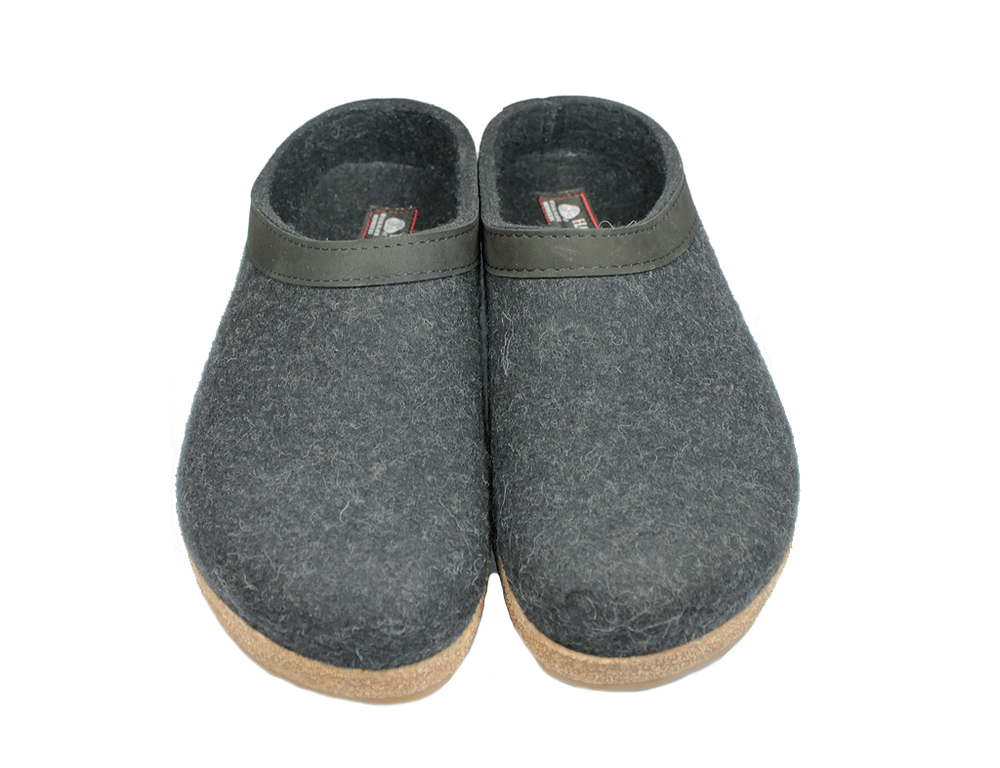 Haflinger Slipper Haflinger Unisex Grizzly Slippers GZL44 - Charcoal