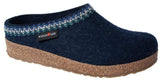 Haflinger Slipper Haflinger Unisex Zig Zag Slippers - Captains Blue
