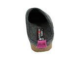 Haflinger Slipper Haflinger Womens Grizzly Cuoricino Slippers - Grey